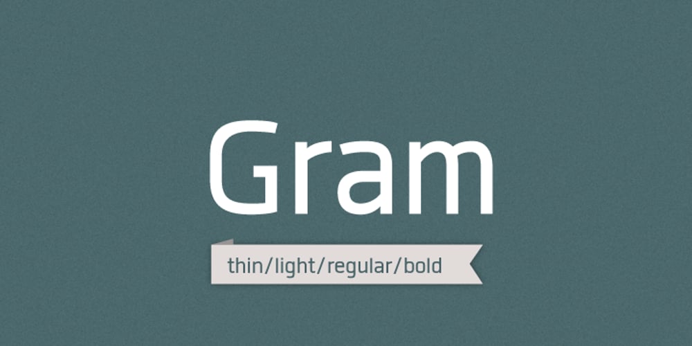 Gram font