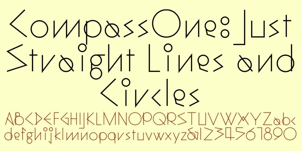 CompassOne font