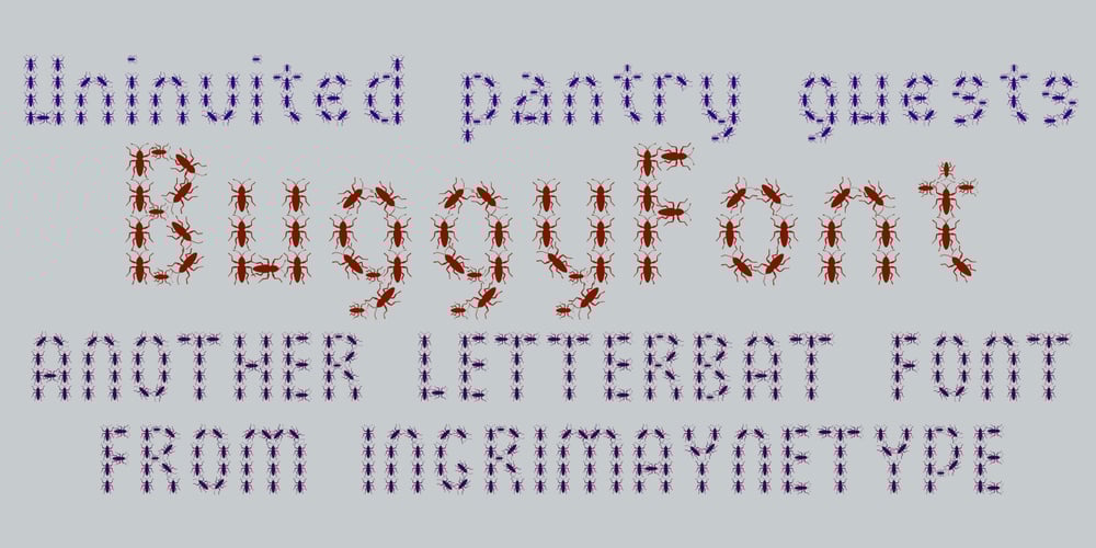 BuggyFont font