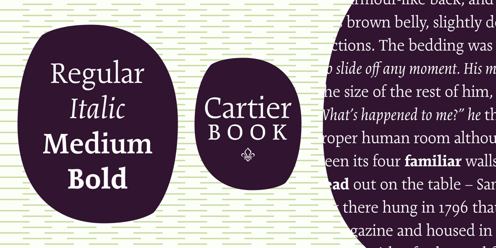Cartier Book font