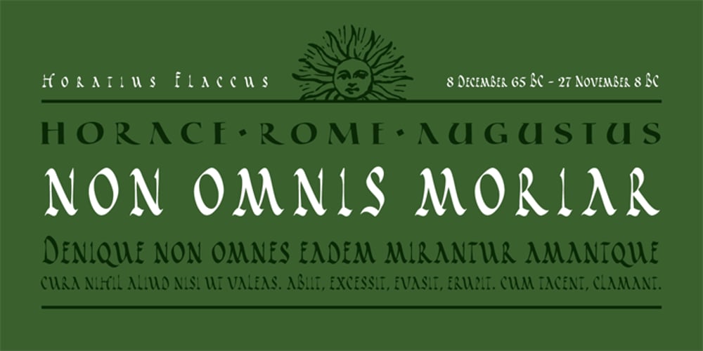 Cal Rustic Capitals font