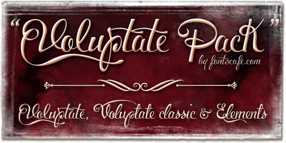 Voluptate font