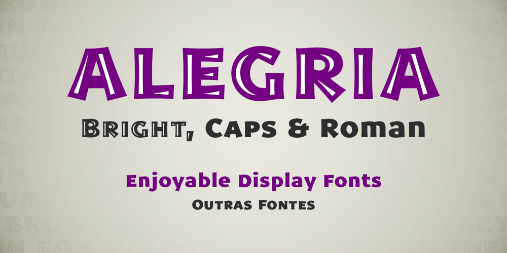 Alegria font