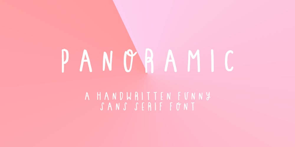 Panoramic font