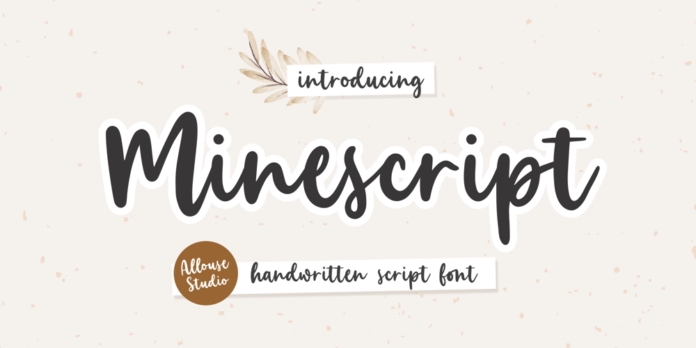 Minescript font