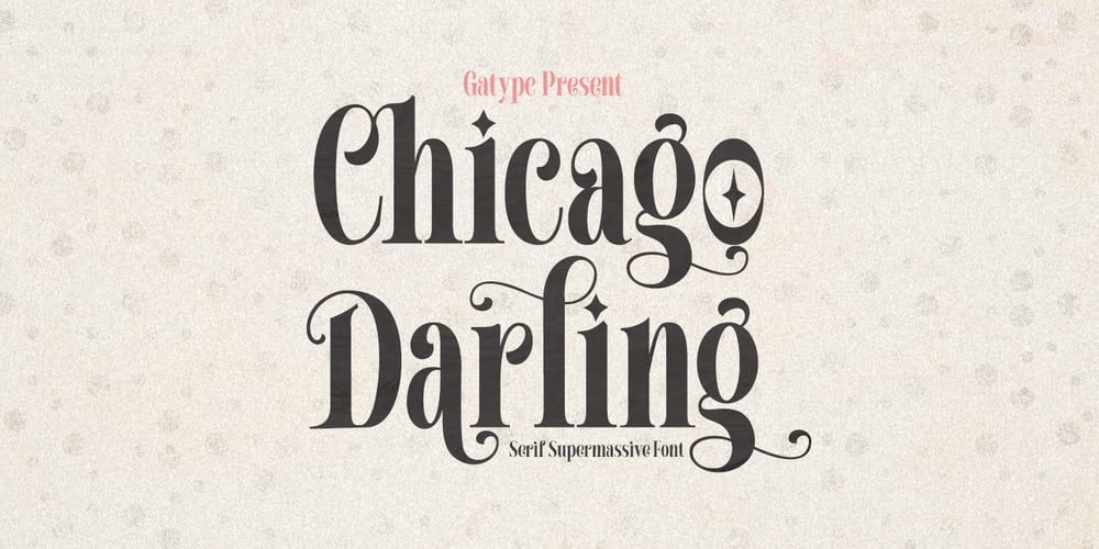 Chicago Darling Serif font