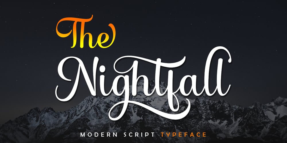 The Nightfall font