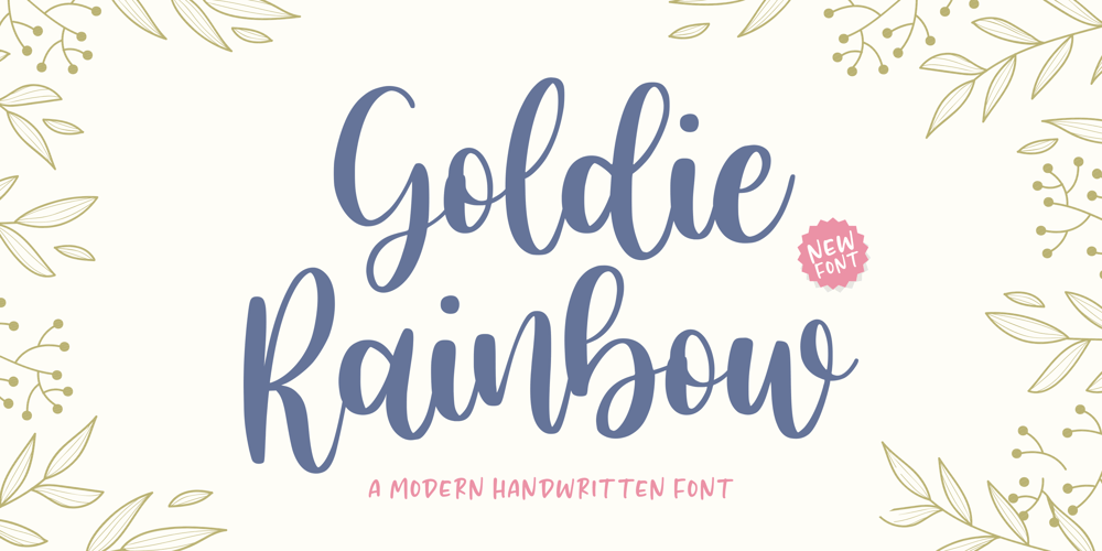 Goldie Rainbow font