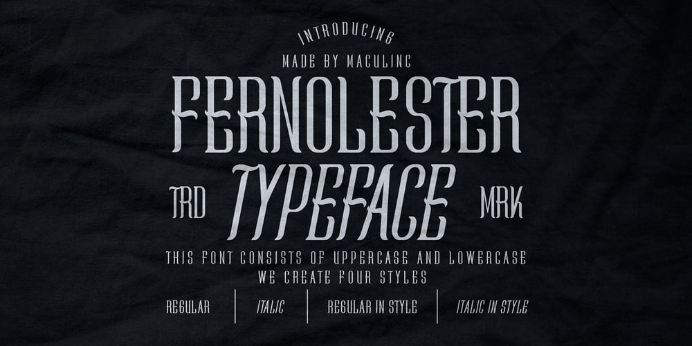 Fernolester font