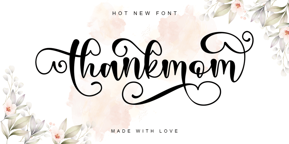 Thankmom font
