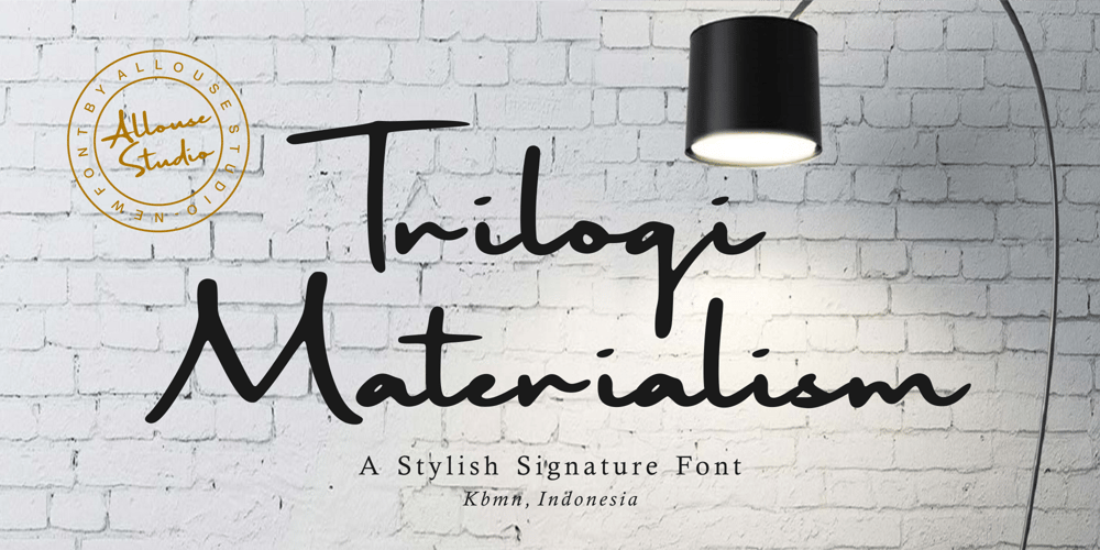 Trilogi Materialism font