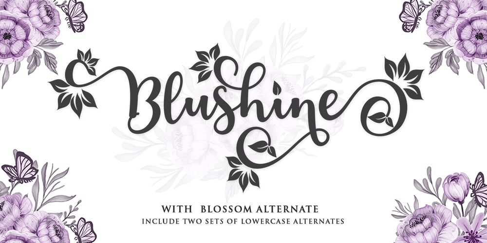 Blushine font