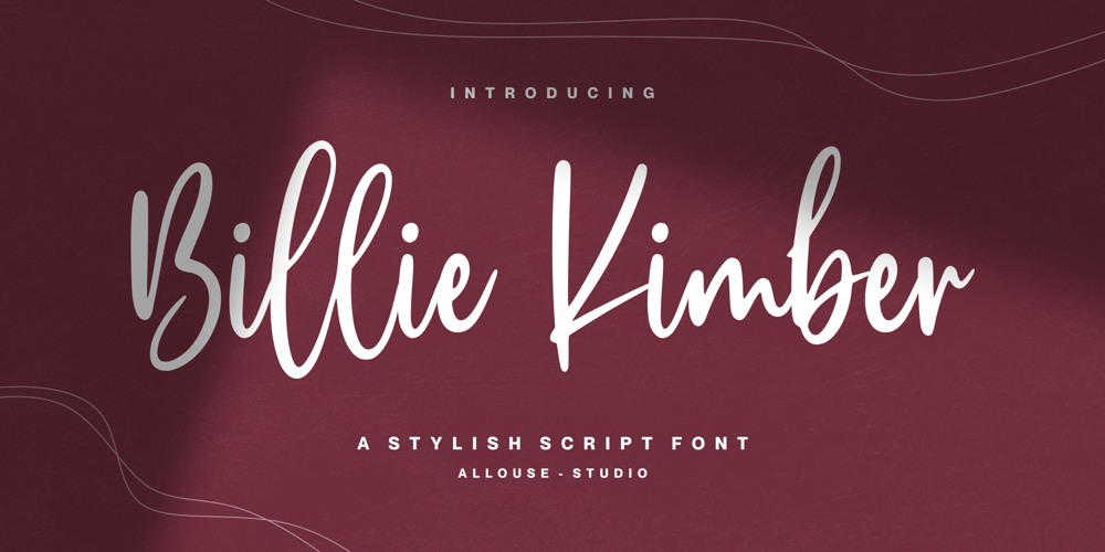 Billie Kimber font
