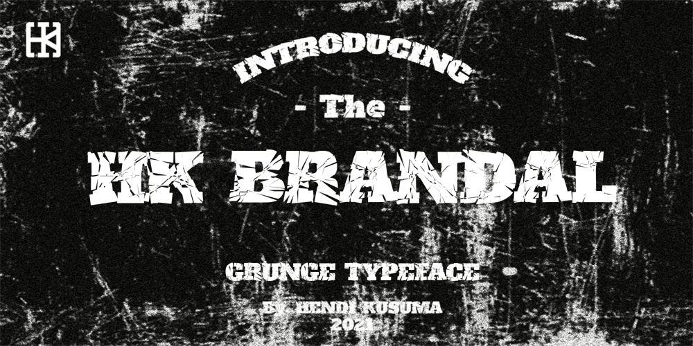 HK Brandal font