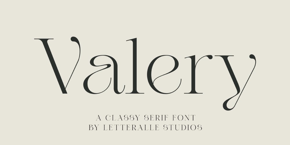Valery font