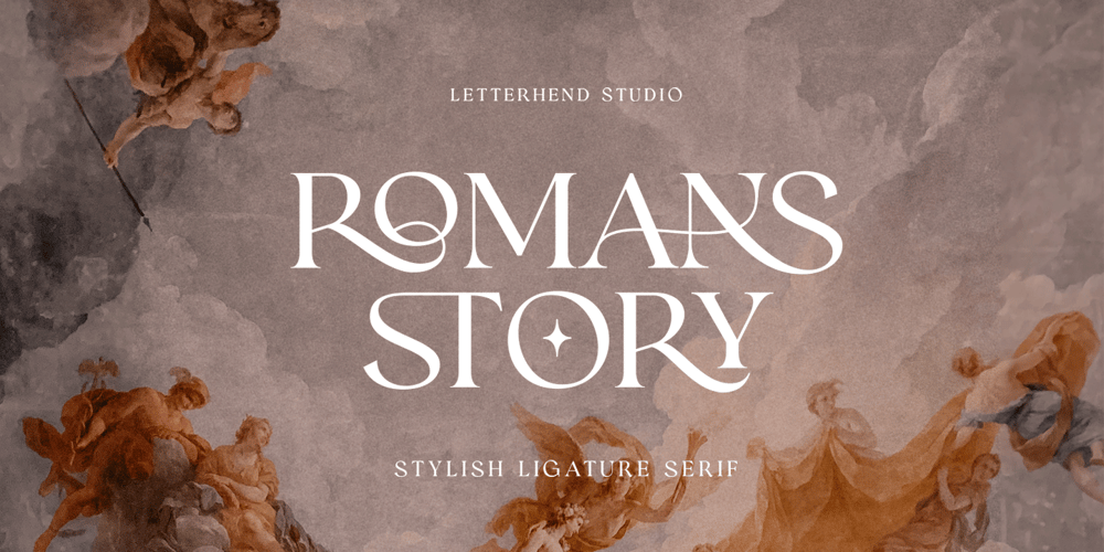Romans Story font