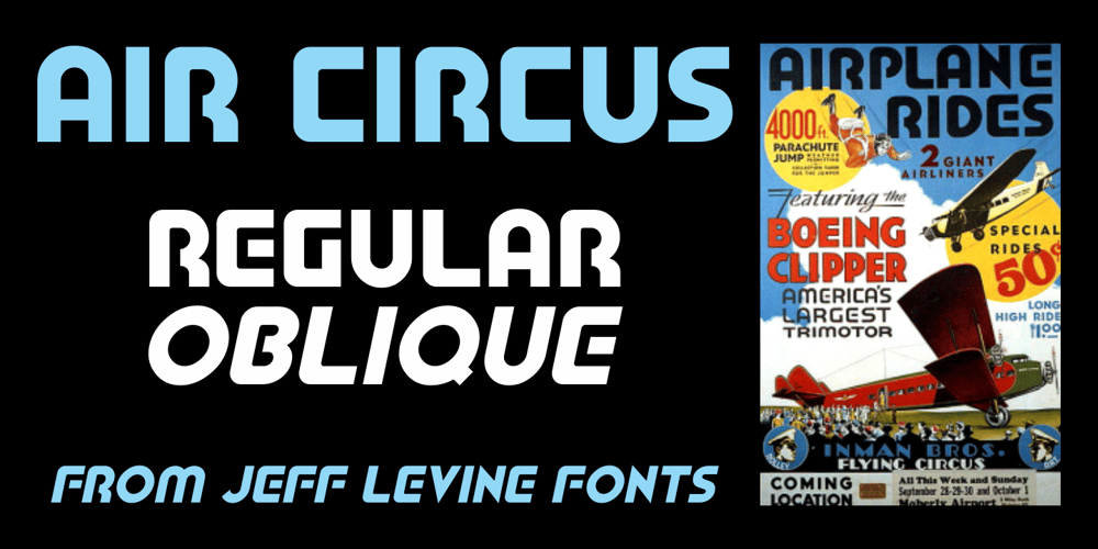 Air Circus JNL font