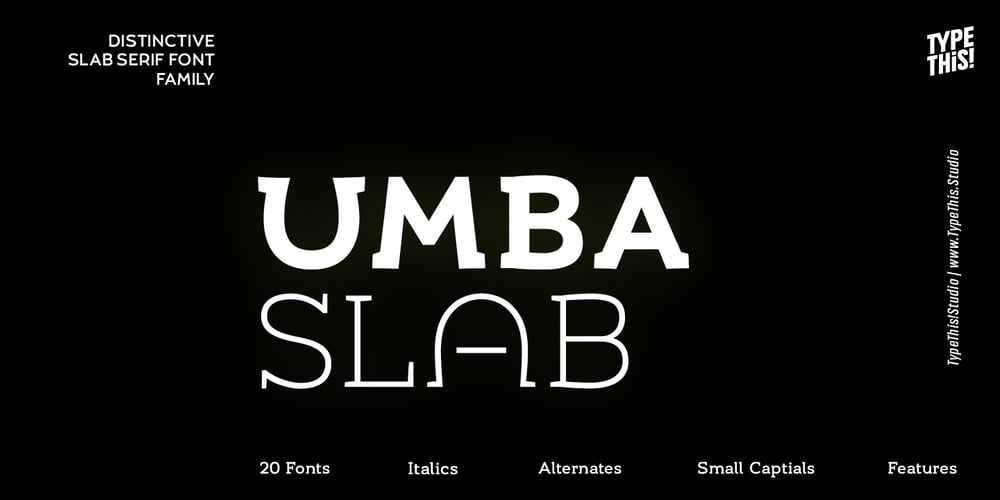 Umba Slab font