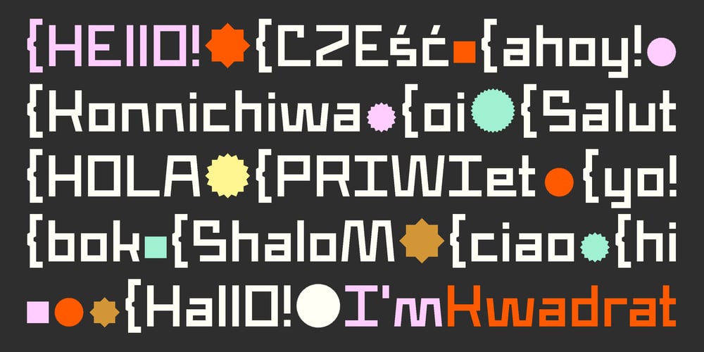 Kwadrat font