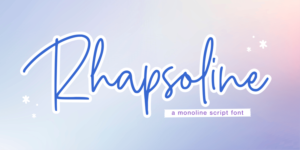 Rhapsoline font