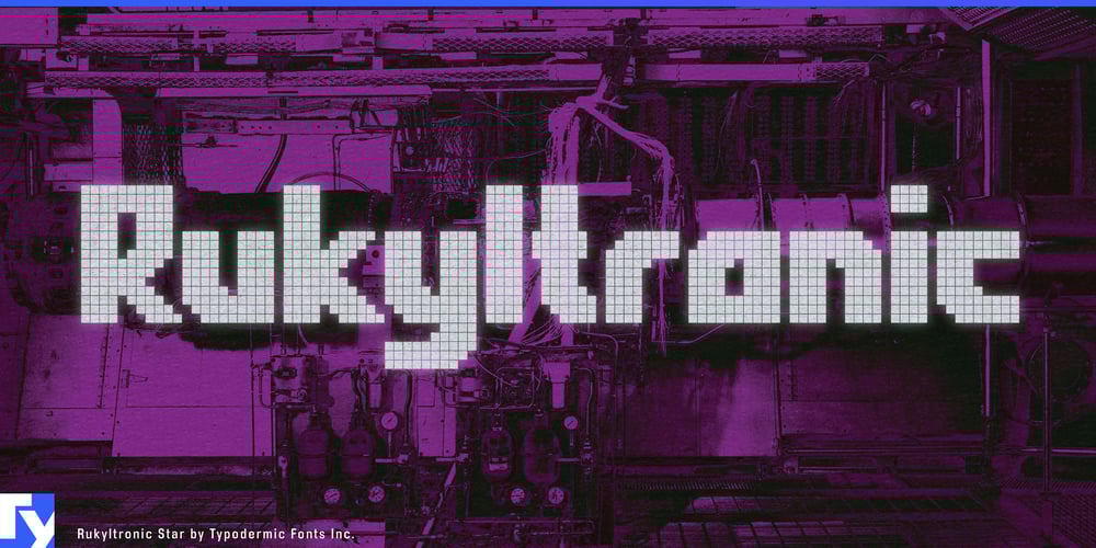 Rukyltronic font