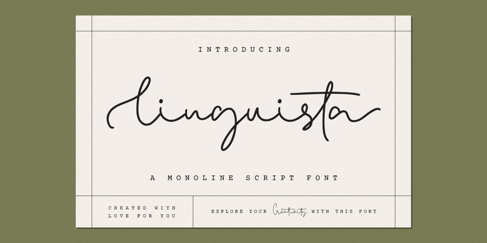 Linguista font
