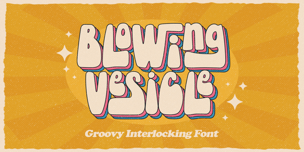 Blowing Vesicle font