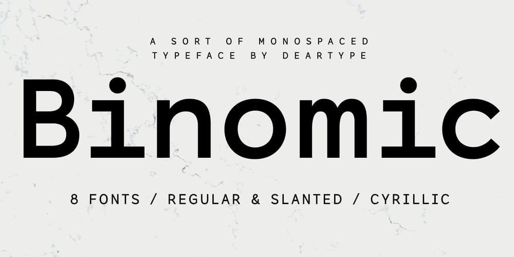 Binomic font