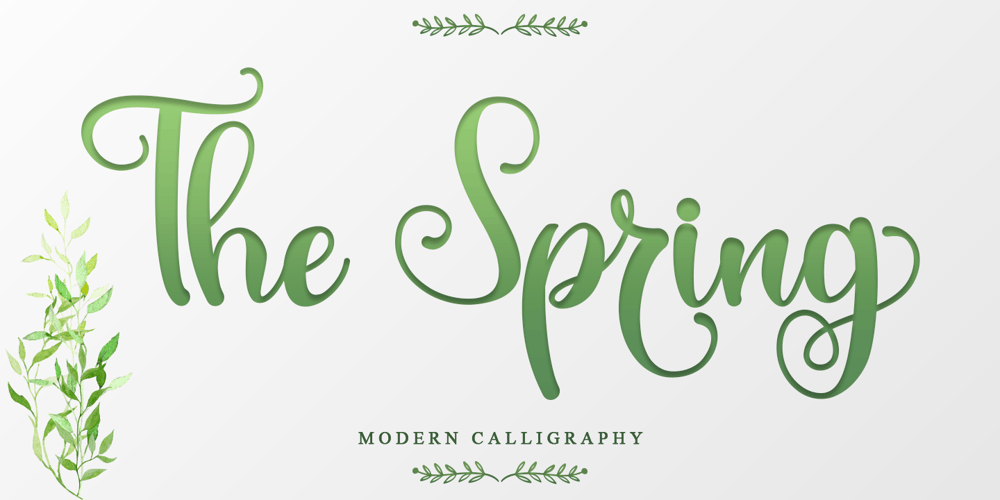 The Spring font