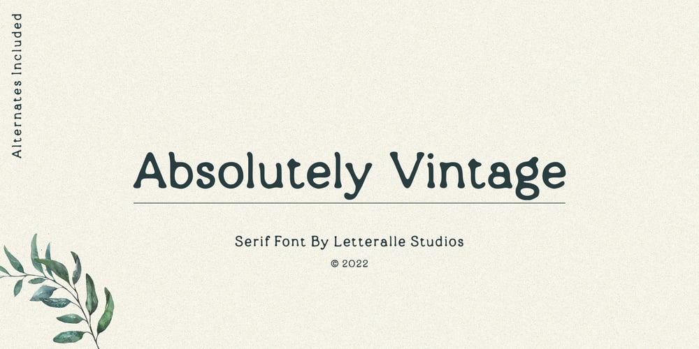 Absolutely Vintage font