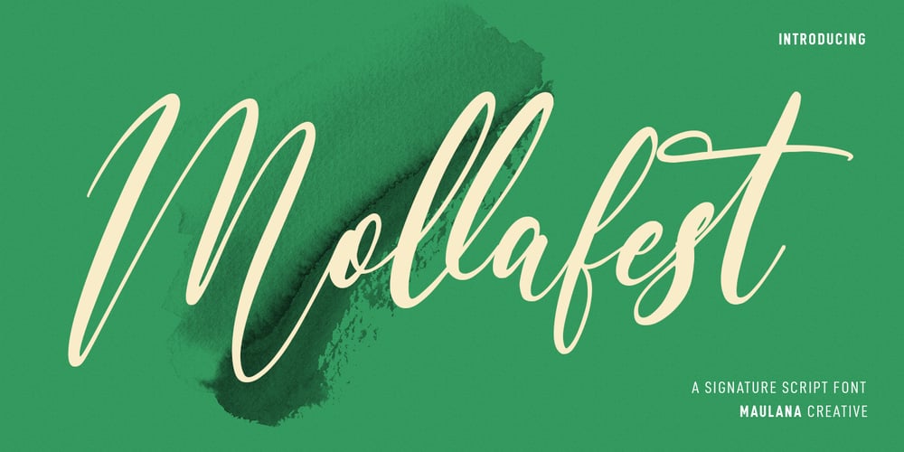 Mollafest font