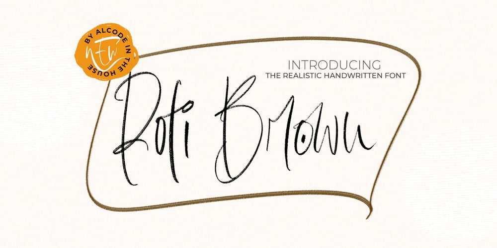Roti Brown font