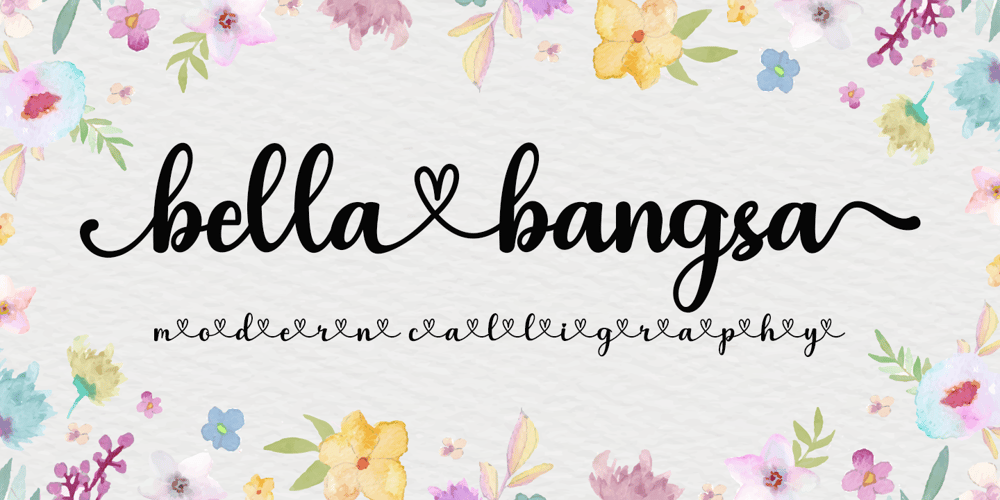 Bella Bangsa font