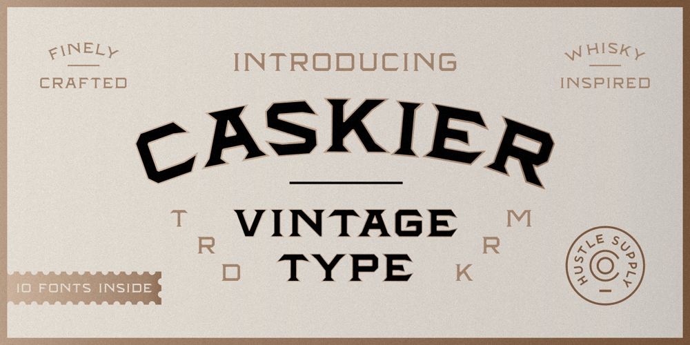 Caskier font