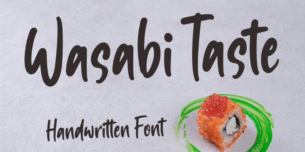 Wasabi Taste font