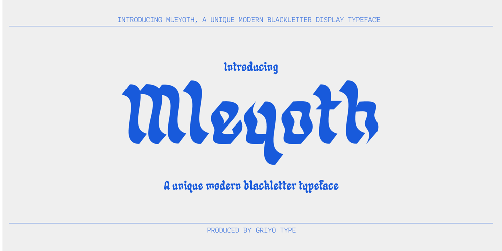 Mleyoth font