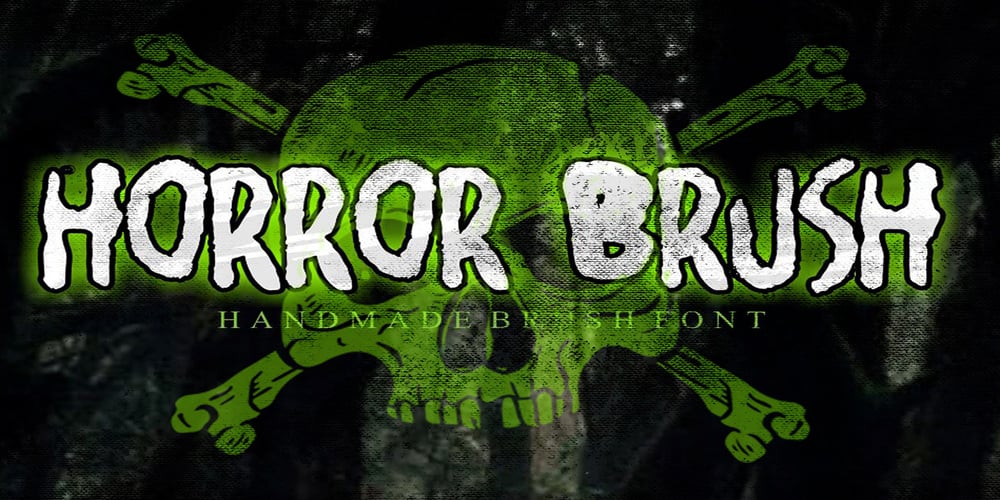 Horror Brush font