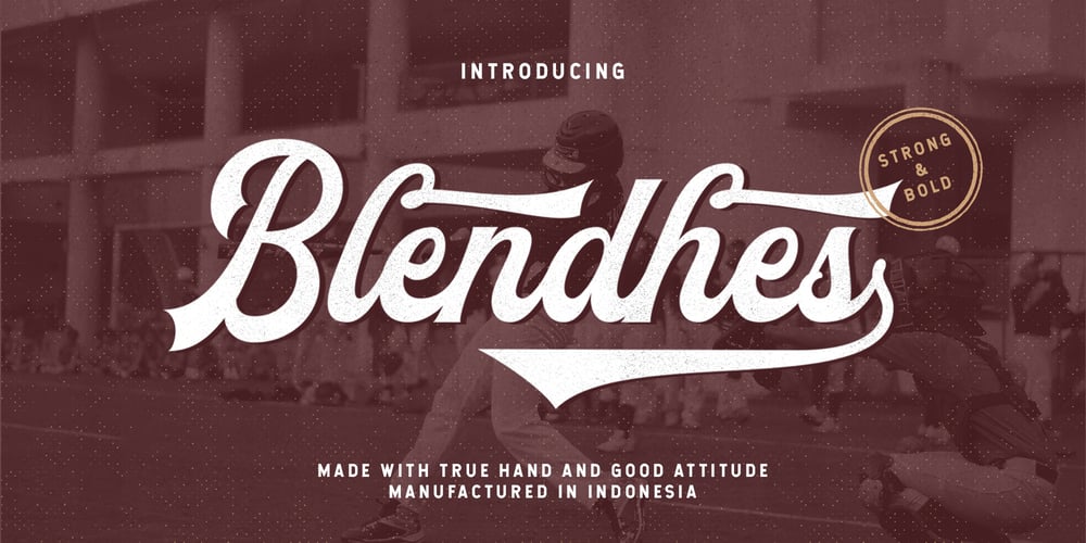 The Blendhes font