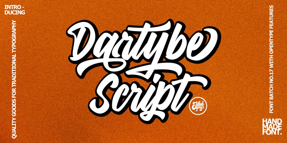 Dartybe Script font