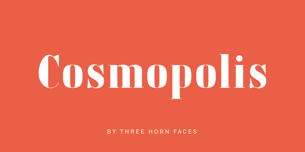 Cosmopolis font