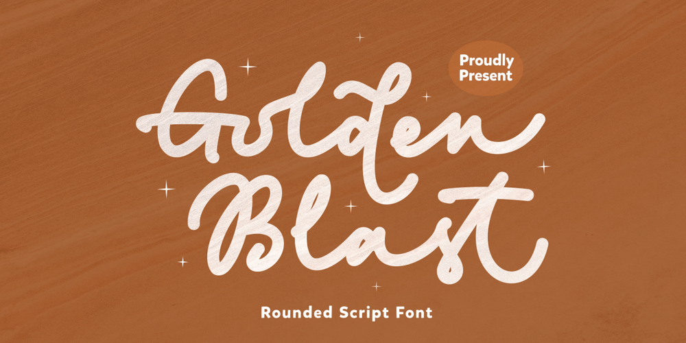 Golden Blast font