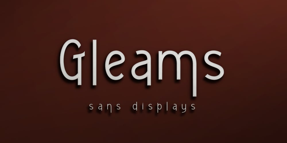 Gleams Sans Display font