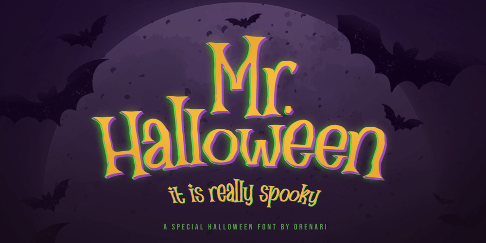 Mr Halloween font