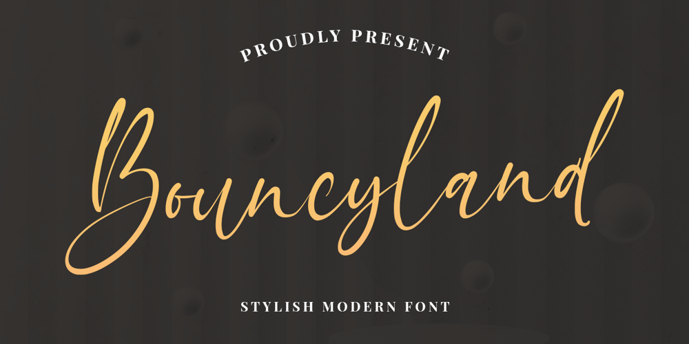 Bouncyland font