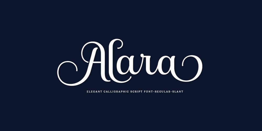 Alara Script font