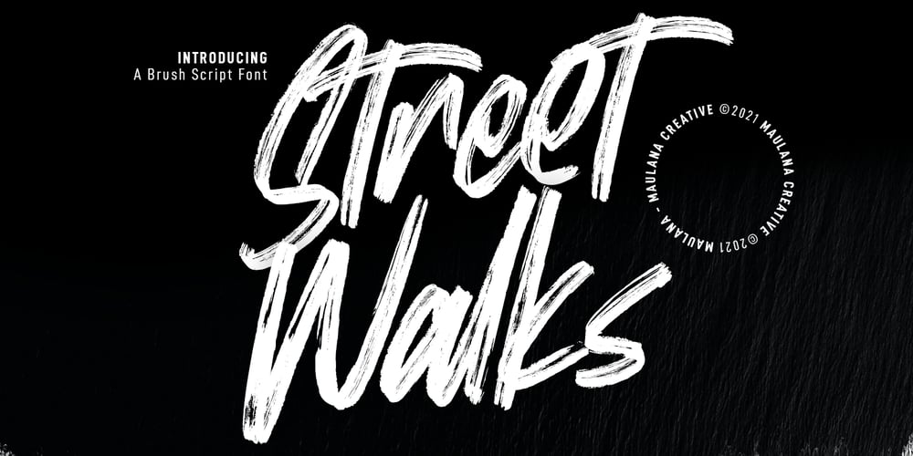 Street Walks font