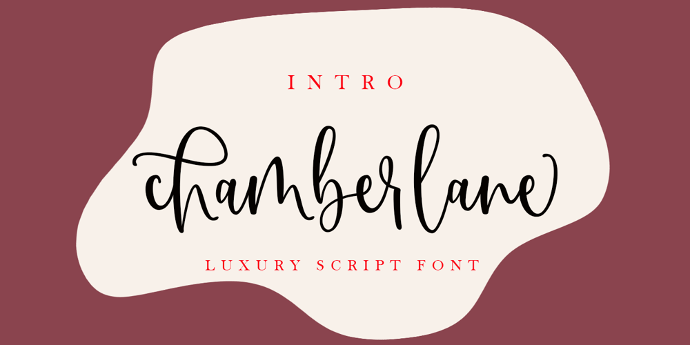 Chamberlane font