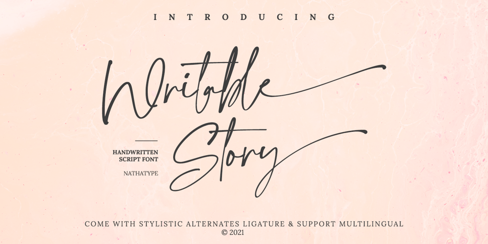 Writable Story font