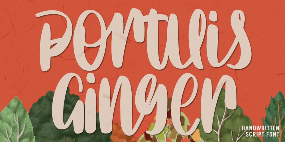 Portuis Ginger font