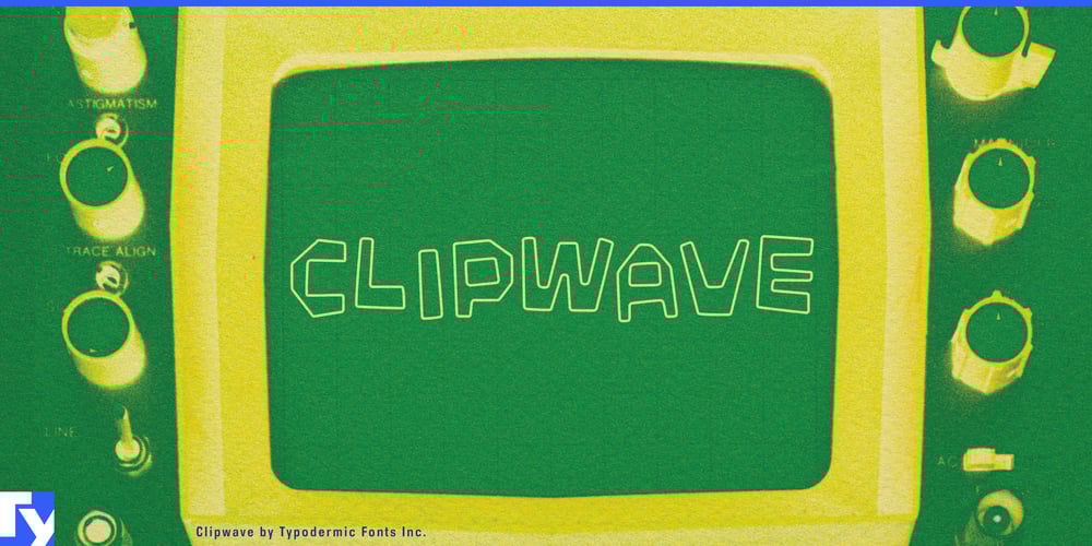 Clipwave font